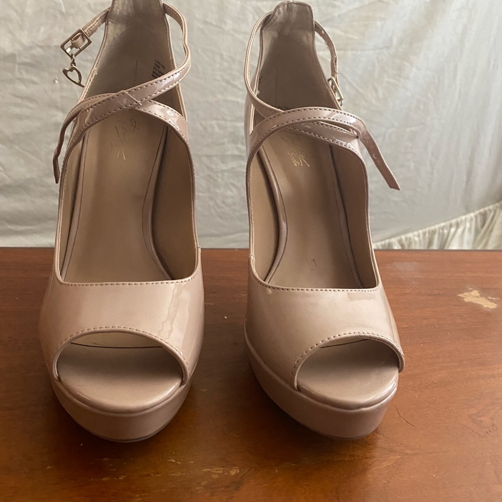 neutral color high heels